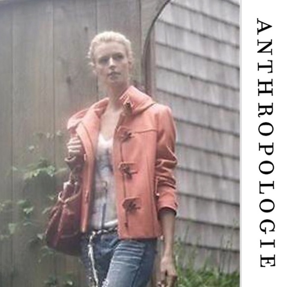 Elevernese l Anthropologie Wool Vintage First Frost Melton Toggle Coat Size 12 - Picture 1 of 10